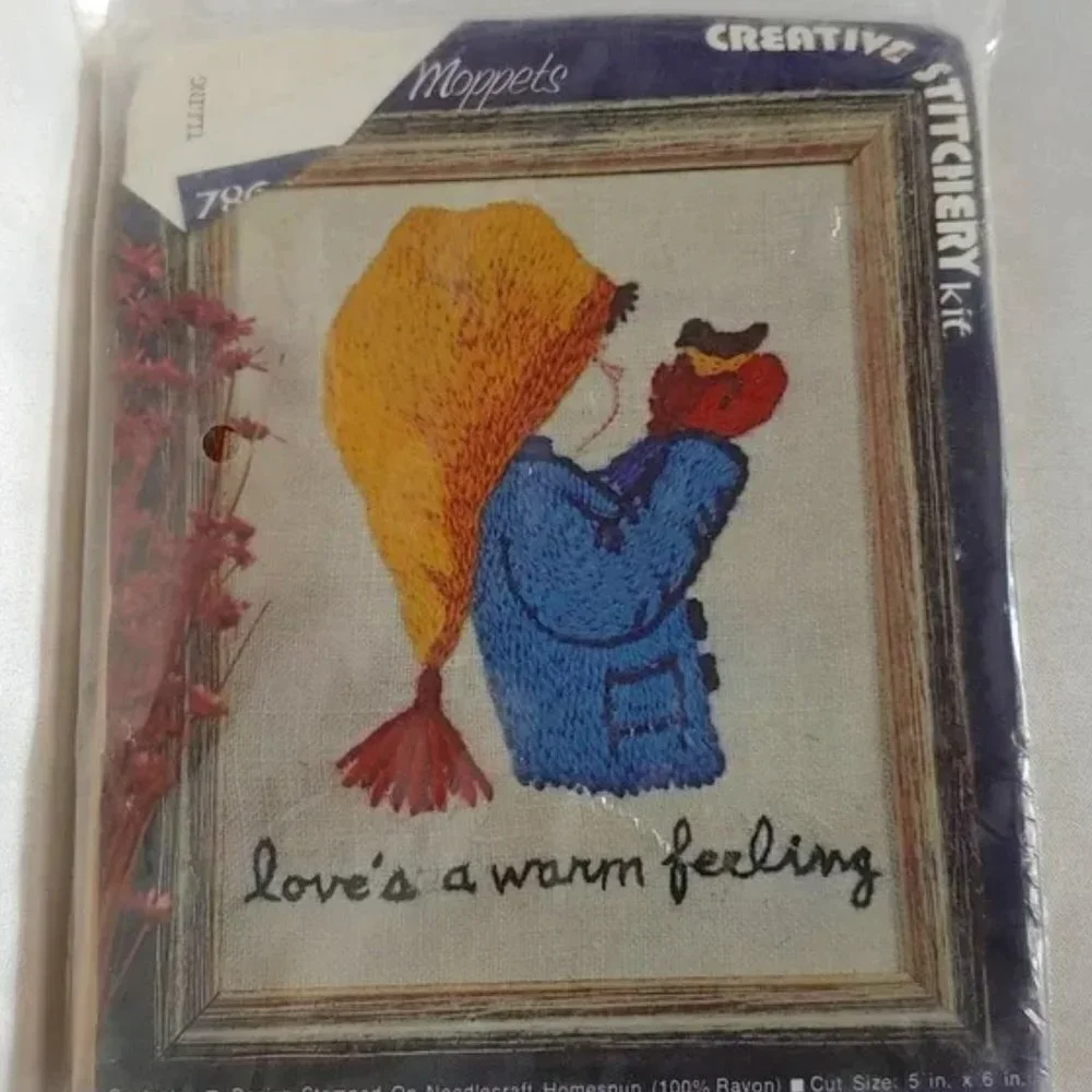 NWT Vintage 70's Embroidery‎ Kit Child Bird Moppets Needle Stitch #786C MCM